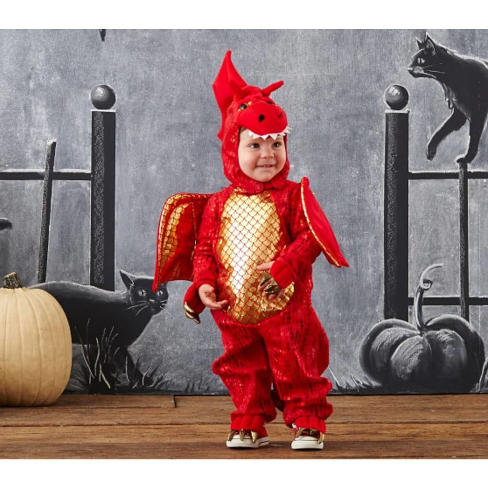 NEW Pottery Barn Kids Red Dragon Costume 12-24 Months